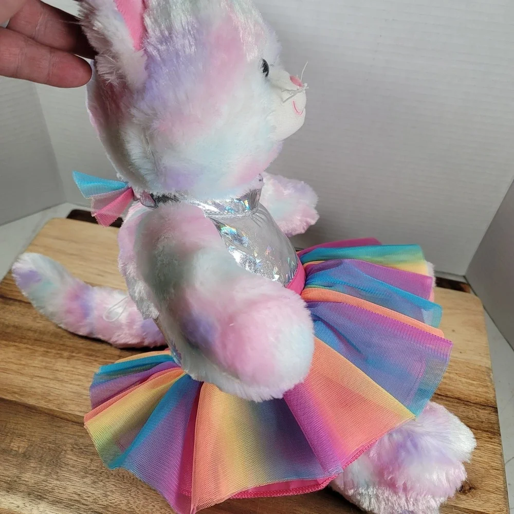 BAB Build A Bear  Rainbow Kitty 16